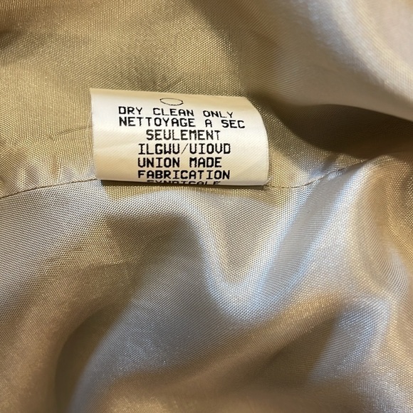 The Works sz 12 vintage Green-yellow (olive)blazer with black microcheck pattern - Picture 5 of 5